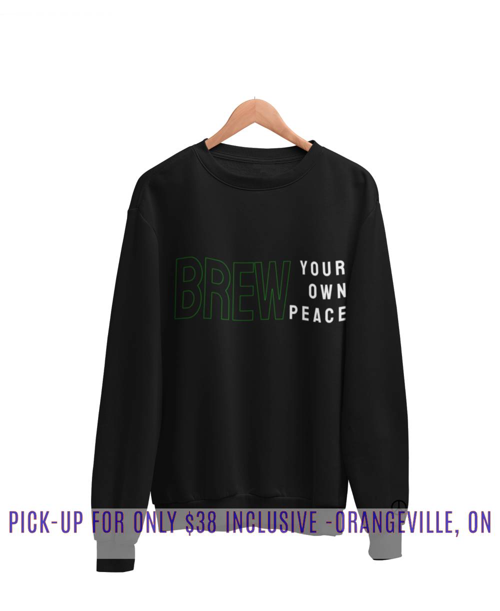 BREW your peace Positivity Crew Neck Sweater